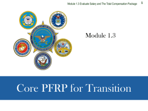 Powerpoint Slides(Salary & total comp pkg DoD TAP Mod 1_3)