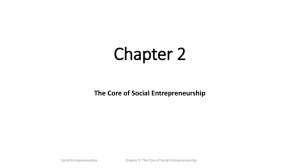 Chapter 2 The Core of Social Entrepreneurship
