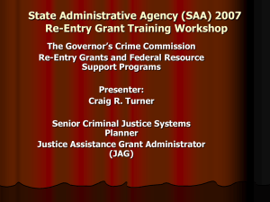 State Administrative Agency - North Carolina Department of