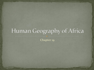 Human Geography of Africa