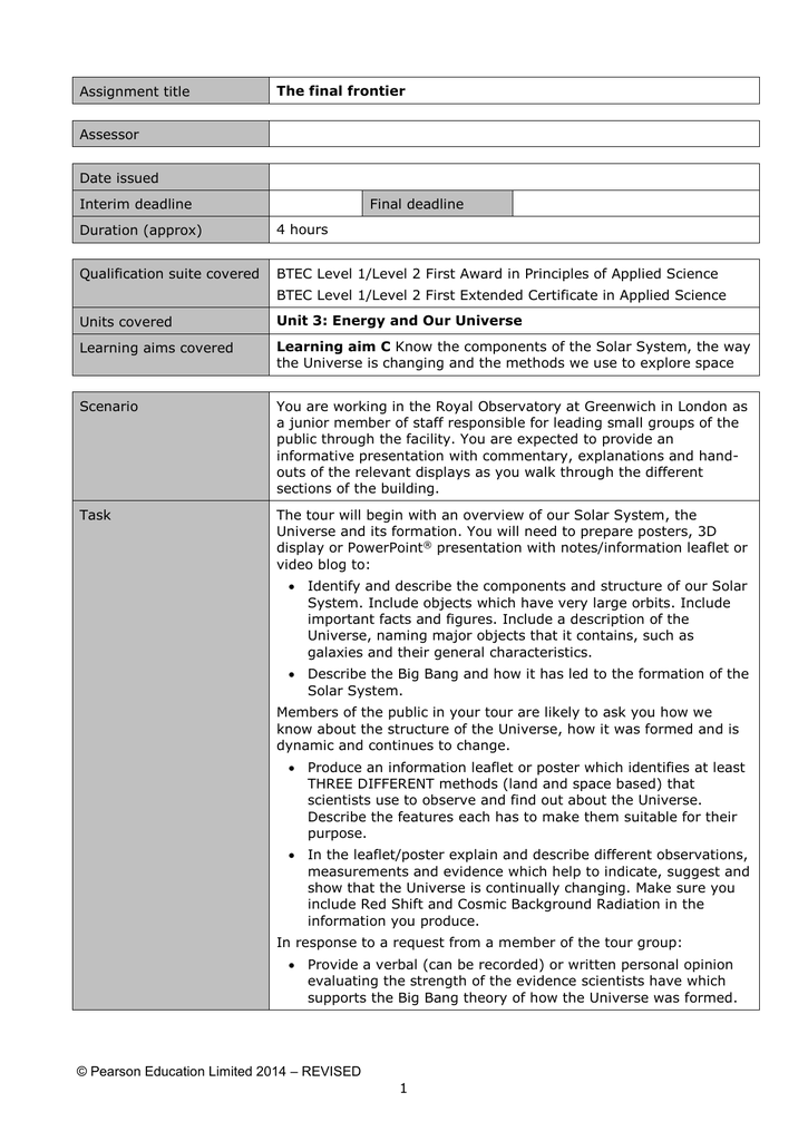 Btec applied science level 3 unit 2 assignment b picture