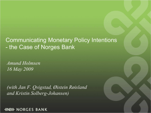 Amund Holmsen 16 May 2009 - Federal Reserve Bank of Atlanta