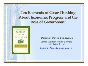 Ten Elements of Clear Thinking About Economic Progress and the