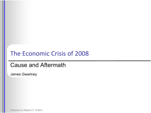 Economic Crisis 2008 - Common Sense Economics