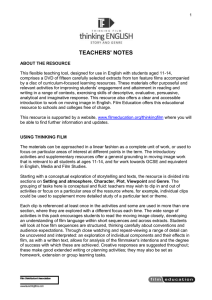 Teachers' Notes