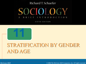 Chapter 11 - Stratification by Gender and Age