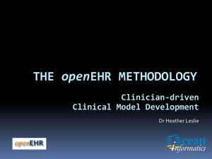 The openEHR Methodology