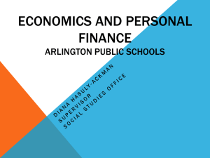 APS ECONOMICS and PERSONAL FINANCE: The Power to Choose