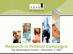 Research in Political Campaigns