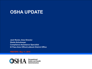 OSHA Update/Jack Rector