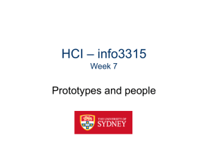 Prototypes and people - The University of Sydney