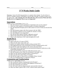 3 rd 9 Weeks Study Guide
