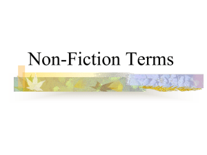 Non-Fiction Terms