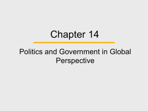 Chapter 13, Politics and the Economy in Global Perspective