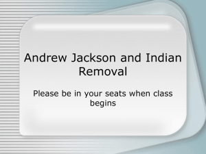 Andrew Jackson and Indian Removal