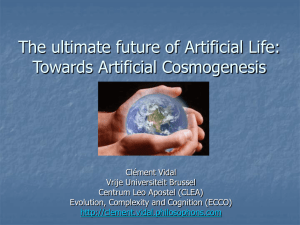 The ultimate future of Artificial Life - Personal Homepages