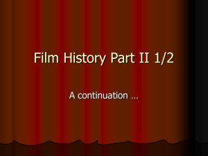 Film History Part II 1/2