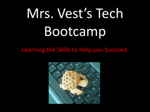 Mrs. Vest*s Tech Bootcamp