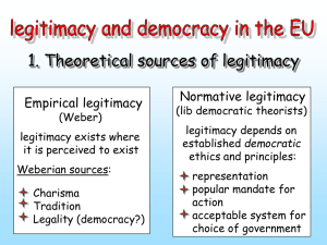 Empirical legitimacy