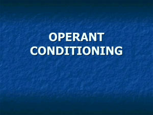operant conditioning - School District of Clayton