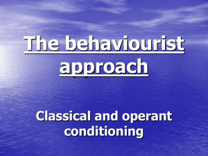 Classical and operant conditioning