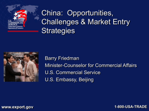 the us commercial service and china