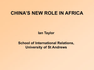 main issues in sino-african ties