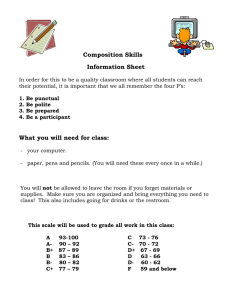 Composition Skills Information Sheet