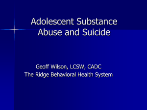 KASAC Spring Conference: Substance Abuse and Suicide