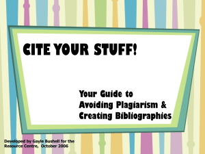 How to cite your work
