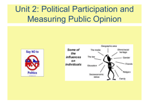 political participation and polling