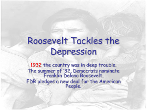 Roosevelt Tackles the Depression - pams