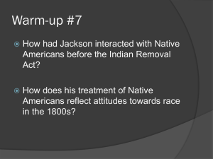 Jackson and the Indians