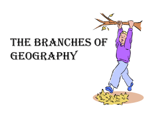 The Branches of Geography