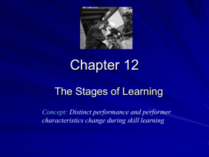 Chapter 12. The Stages of Learning