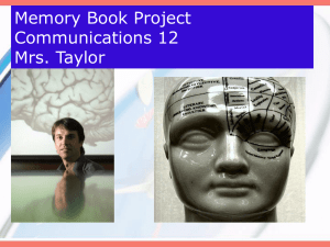 Memory Book Project Communications 12