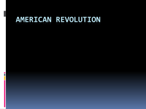 American Revolution - EXPLORE DISCOVER EXCEL