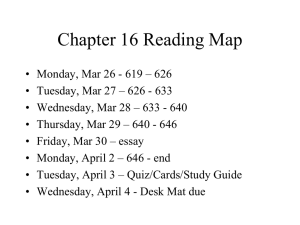 Chapter 16 notes