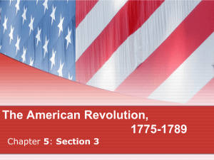 The American Revolution, 1775-1789