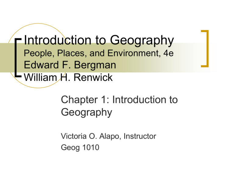 Introduction To Geography