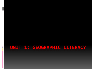 Unit 1: Geographic Literacy
