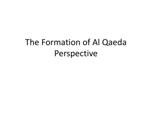 The Formation of Al Qaeda Perspective