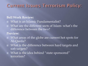 Current Issues: Terrorism Policy Debate
