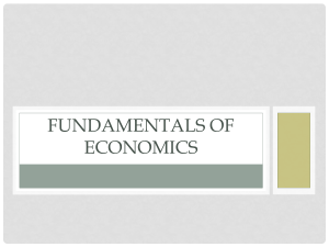 Fundamentals of economics