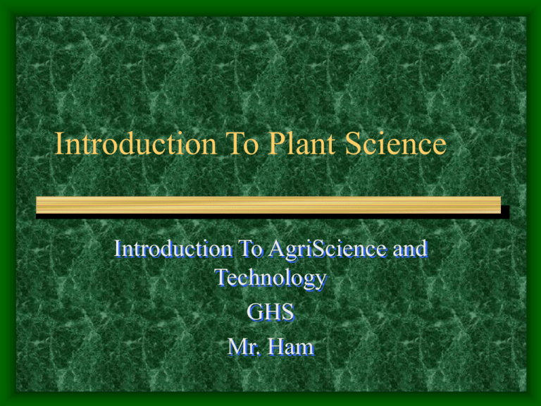 dissertation topics in plant science