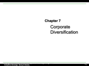 Evaluating a Firm's Internal Capabilities