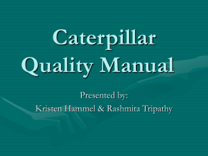 Caterpillar Quality Manual