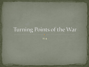 Turning Points of the War
