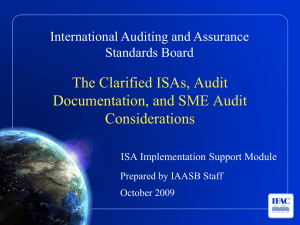 SME Audit Considerations