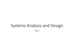 Systems Analysis and Design - leo
